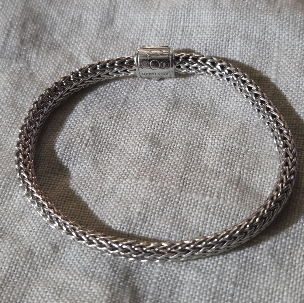 John Hardy Classic Chain Icon Bracelet, Blue Sapphire, SS, 5mm - Picture 7 of 12